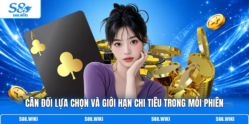 Cân đối lựa chọn và giới hạn chi tiêu trong mỗi phiên