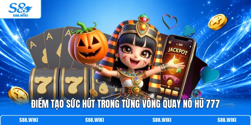 Điểm tạo sức hút trong từng vòng quay nổ hũ 777