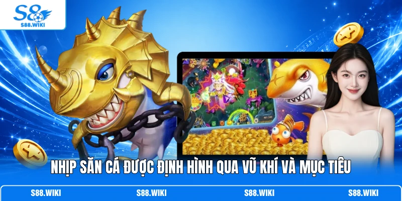Nhịp săn cá được định hình qua vũ khí và mục tiêu